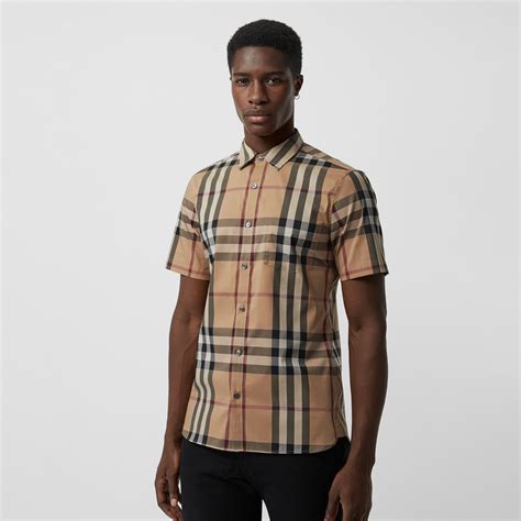 chemise burberry homme manche courte|Chemises à manches courtes Burberry pour Hommes .